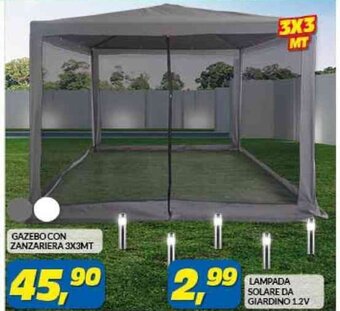 Risparmio Casa GAZEBO CON ZANZARIERA 3X3MT offerta
