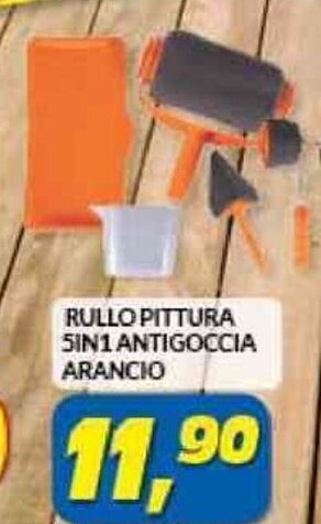 RULLO PITTURA 5IN1 ANTIGOCCIA ARANCIO