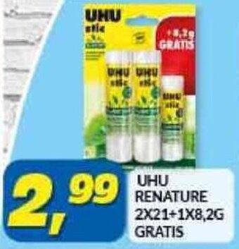 UHU RENATURE 2X21+1X8,2G GRATIS