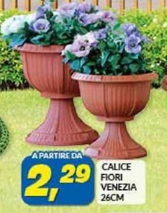 Risparmio Casa CALICE FIORI VENEZIA 26CM offerta