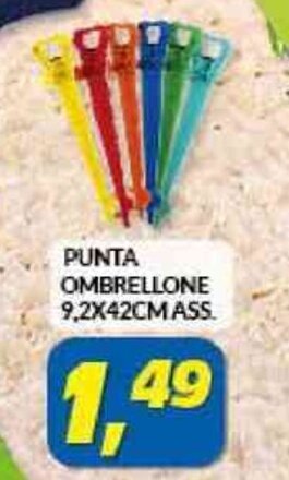 Risparmio Casa PUNTA OMBRELLONE 9,2X42CMASS. offerta