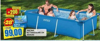 PISCINA RETTANGOLARE CM 300X200