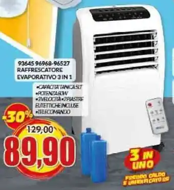 Risparmio Casa RAFFRESCATORE EVAPORATIVO 3 IN1 offerta