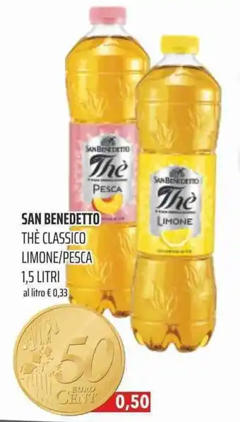 Coop San Benetto Thè Classico Limone/Pesca 1,5 litri offerta
