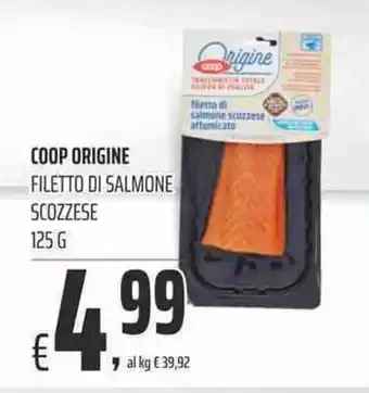 Coop Coop Origine Filetto di Salmone Scozzese 125g offerta