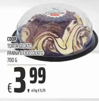 Coop Coop Torta Gelato Panna e Cioccolato 700g offerta
