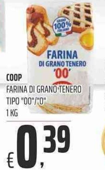 Coop Coop Farina di Grano Tenero Tipo "00"/"0" 1kg offerta
