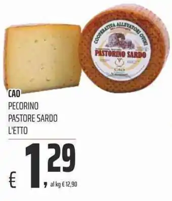 Coop Cao Pecorino Pastore Sardo offerta