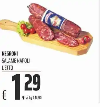 Coop Negroni Salame Napoli offerta