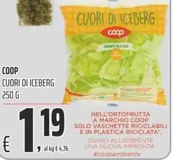 Coop Coop Cuori di Iceberg 250g offerta