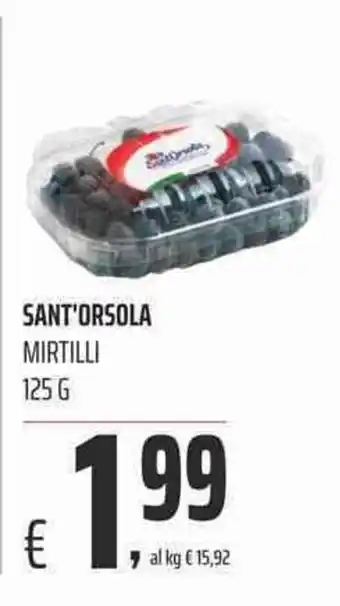 Coop Sant'Orsola Mirtilli 125g offerta