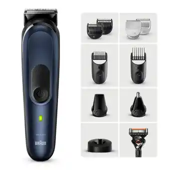 Unieuro Braun series 7 mgk7421 rasoio elettrico / regolabarba / tagliabasette blu offerta