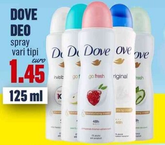 DOVE DEO spray vari tipi 125 ml