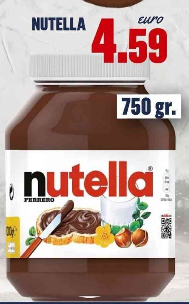 NUTELLA 750 gr offerta di A Casa Mia