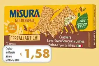 Galassia Cracker multigrain Misura gr.350 offerta
