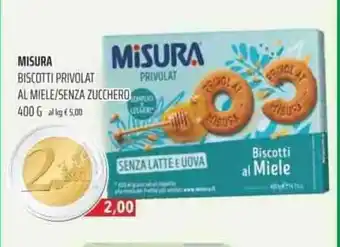 Coop Misura Privolat Biscotti 400g offerta