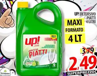 Il Genio Supermercato UP! DETERSIVO PIATTI 4 LITRI 4 LT offerta