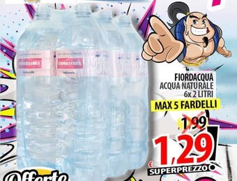 Il Genio Supermercato FIORDACQUA ACQUA NATURALE 6x 2 LITRI offerta