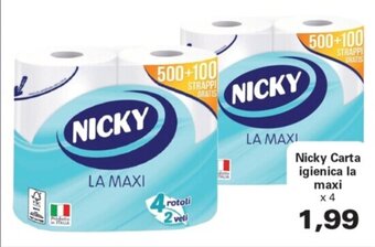 Alvama Nicky Carta igienica la maxi x 4 offerta