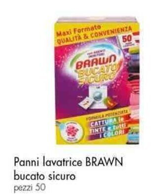 Galassia Panni lavatrice BRAWN bucato sicuro pezzi 50 offerta