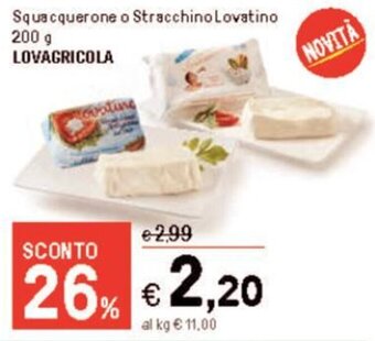 Squacquerone o Stracchino Lovatino 200 g LOVAGRICOLA