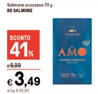 Iper La Grande Salmone scozzese 70 g RE SALMONE offerta