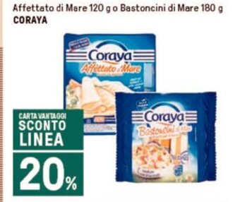 Iper La Grande Affettato di Mare 120 g o Bastoncini di Mare 180 g CORAYA offerta