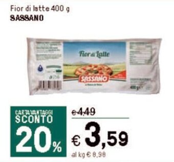 Iper La Grande Fior di latte 400 g SASSANO offerta