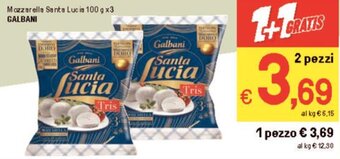 Iper La Grande Mozzarella Santa Lucia 100 g x3 GALBANI offerta