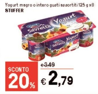 Iper La Grande Yogurt magro o intero gusti assortiti 125 g x8 STUFFER offerta