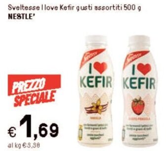 Iper La Grande Sveltesse I love Kefir gusti assortiti 500 g NESTLE' offerta