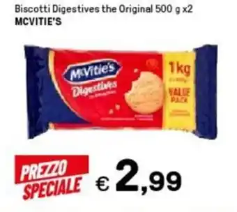 Biscotti Digestives the Original 500 g x2 MCVITIE'S