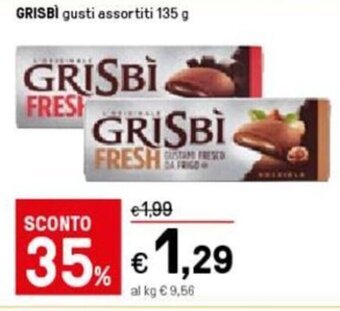 Iper La Grande GRISBI gusti assortiti 135 g offerta