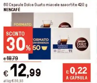 Iper La Grande 60 Capsule Dolce Gusto miscele assortite 420 g NESCAFÉ offerta