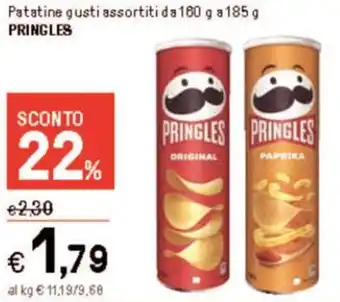 Iper La Grande Patatine gusti assortiti da 160 g a185 g PRINGLES offerta