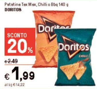 Patatine Tex Mex, Chilli o Bbq 140 g DORITOS