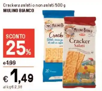 Iper La Grande Crackers salatio non salati 500 g MULINO BIANCO offerta