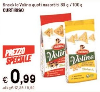 Iper La Grande Snack le Veline gusti assortiti 80 g/100 g CURTIRISO offerta