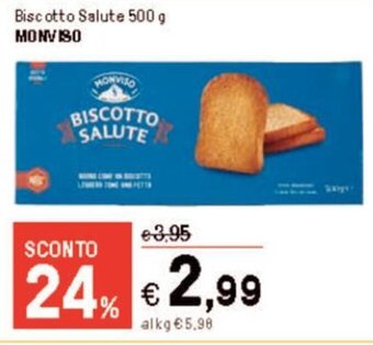 Iper La Grande Biscotto Salute 500 g MONVISO offerta