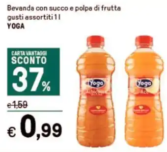 Iper La Grande Bevanda con succo e polpa di frutta gusti assortiti 1 l YOGA offerta