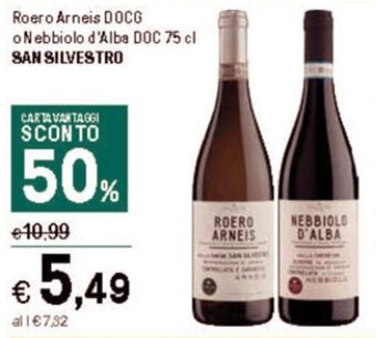 Iper La Grande Roero Arneis DOCG o Nebbiolo d'Alba DOC 75 cl SAN SILVESTRO offerta