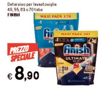 Iper La Grande Detersivo per lavastoviglie 48, 55, 63 o 70 tabs FINISH offerta