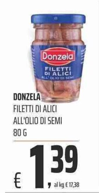 Coop Donzela Filetti di Alici All'Olio di Semi 80g offerta