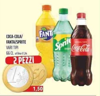 Coop Coca-Cola/Fanta/Sprite 66cl offerta