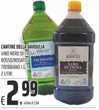 Coop Cantine della Bardulia Vino Nero di Troia 2lt. offerta