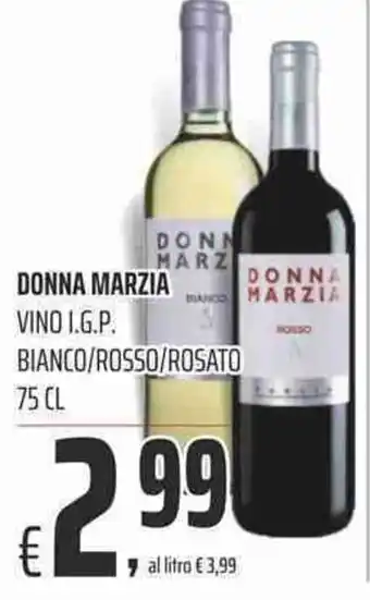 Coop Donna Marzia Vino I.G.P. Bianco 75cl offerta
