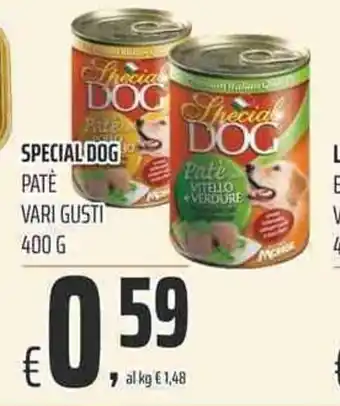 Coop Speciale Dog Patè Vari Gusti 400g offerta