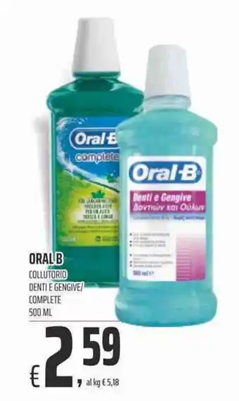 Coop Oral-B Collutorio Denti e Gengive/Complete 500ml offerta