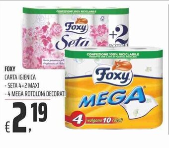 Coop Foxy Carta Igienica offerta