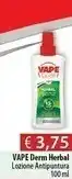 Acqua & Sapone Vape Derm Herbal Lozione Antipuntura offerta